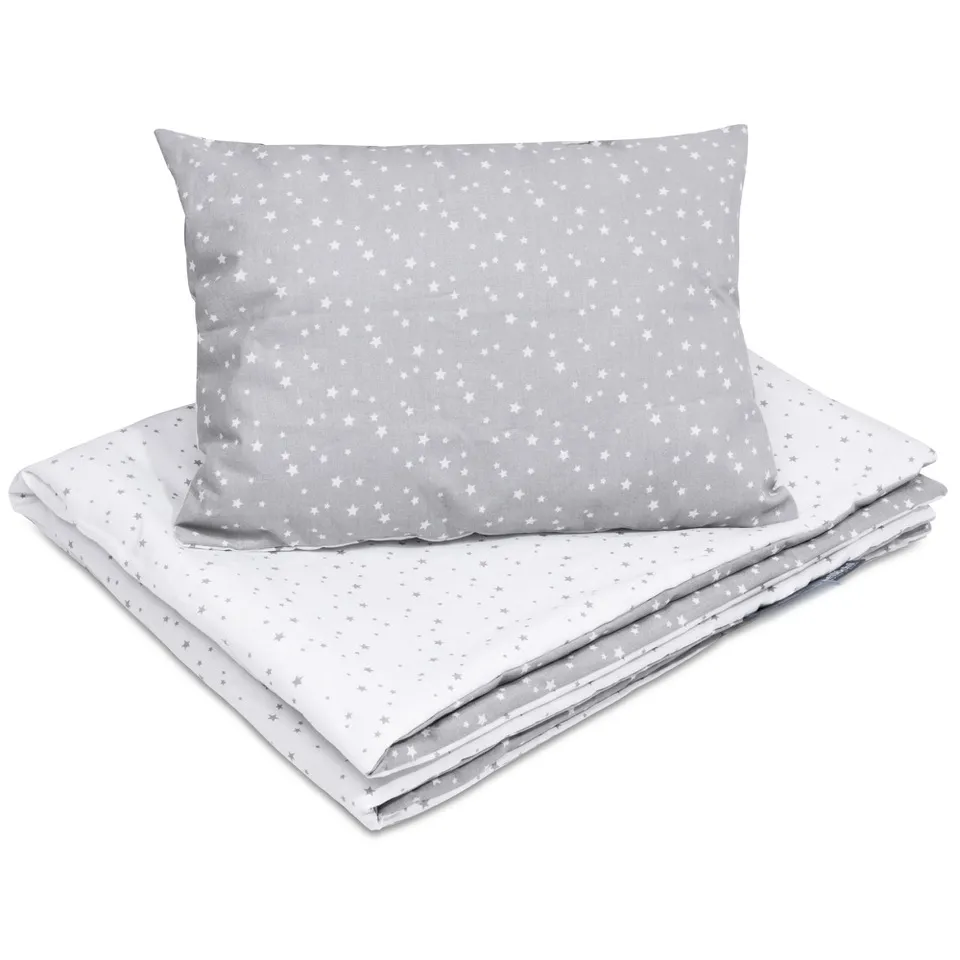 Ensemble de literie en coton pour tout-petit 2 pièces, housse de couette pour enfant 135×100 cm et taie d’oreiller 60×40 cm polaris
