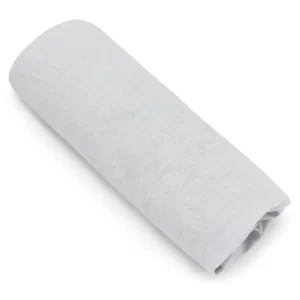 Lot de 4 draps-housses pour couffin Twinux 70×25 cm, gris et blanc