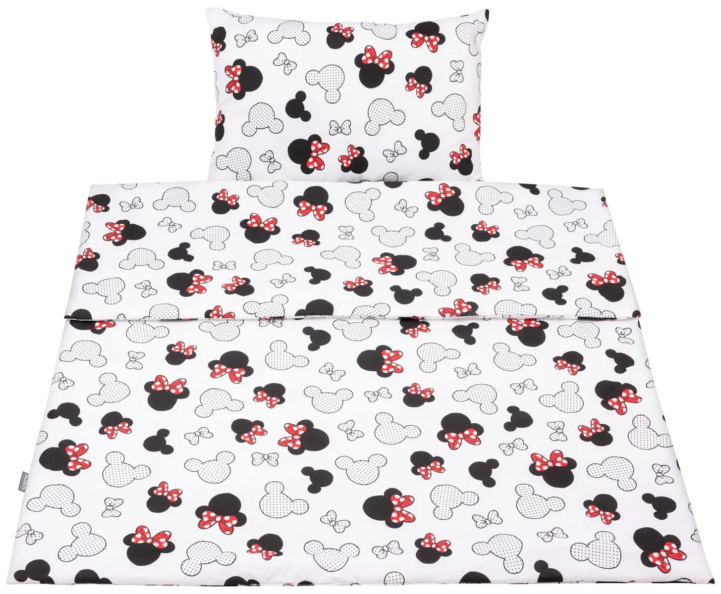 Ensemble de literie en coton pour tout-petits 2 pièces avec garnissage comprenant une couette pour enfant de 135×100 cm et un oreiller de 60×40 cm, little mouse Ensemble de literie en coton pour tout-petits 2 pièces avec garnissage comprenant une couette pour enfant de 135×100 cm et un oreiller de 60×40 cm, little mouse