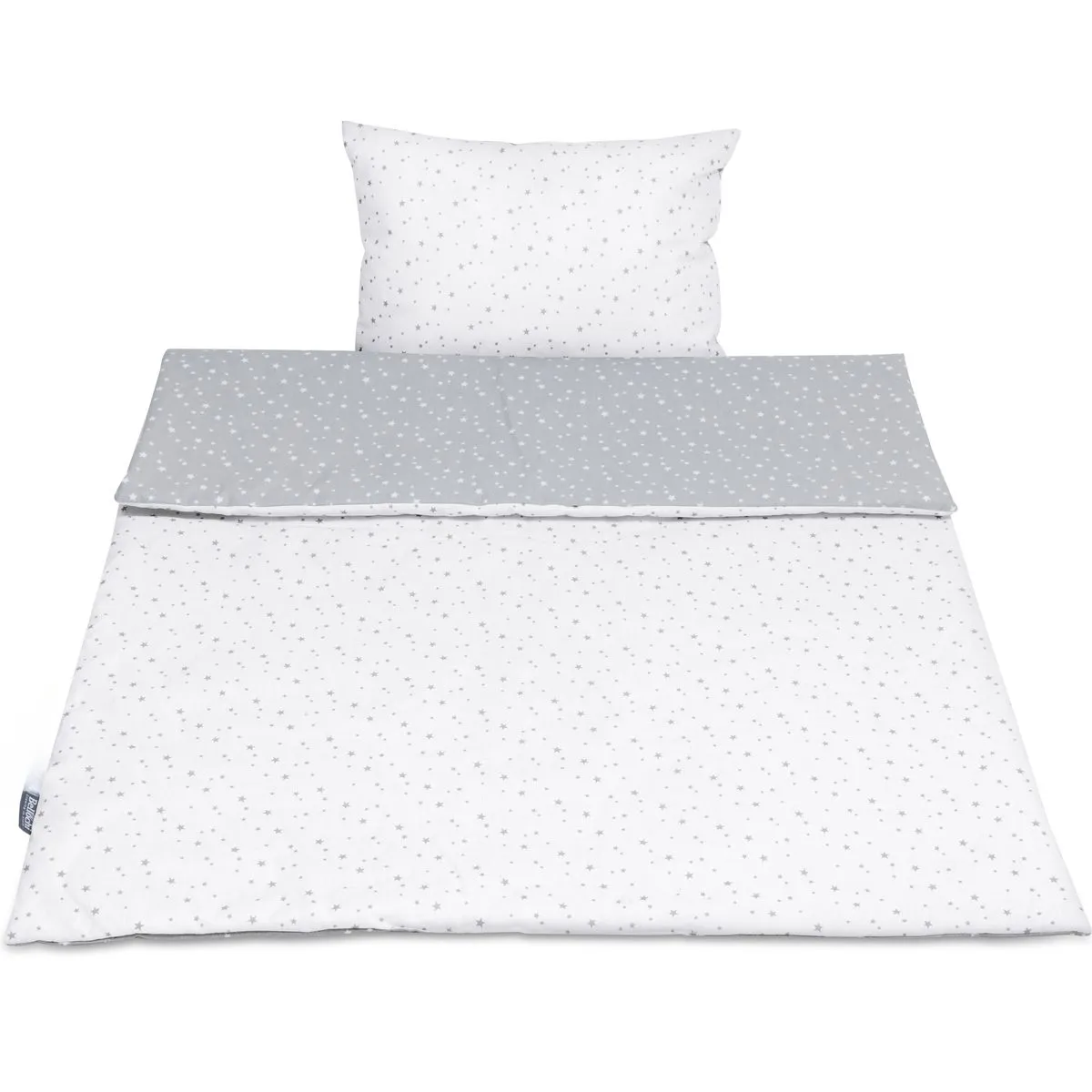 Ensemble de literie en coton pour bambin 2 pièces avec garnissage couette enfant 135×100 cm et oreiller 60×40 cm polaris Ensemble de literie en coton pour bambin 2 pièces avec garnissage couette enfant 135×100 cm et oreiller 60×40 cm polaris
