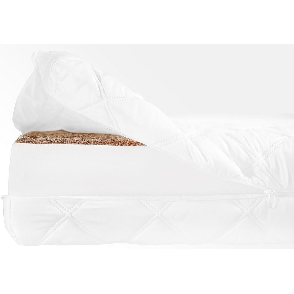 Matelas Koko plus mousse de coco, épaisseur 15cm, 60x120cm, déhoussable