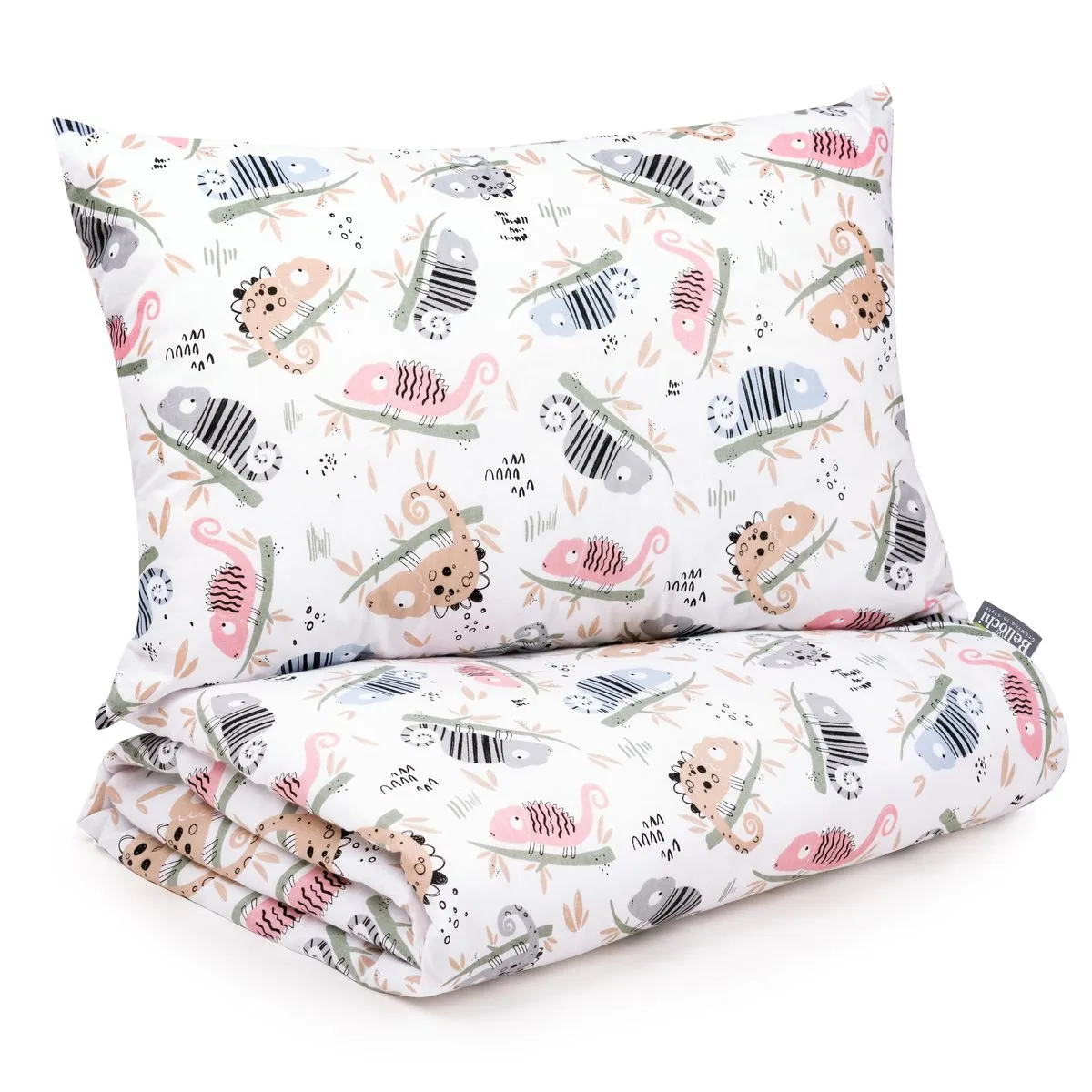 Ensemble de literie en coton pour tout-petit 2 pièces, housse de couette pour enfant 135×100 cm et taie d’oreiller 60×40 cm, chameleon habits Ensemble de literie en coton pour tout-petit 2 pièces, housse de couette pour enfant 135×100 cm et taie d’oreiller 60×40 cm, chameleon habits