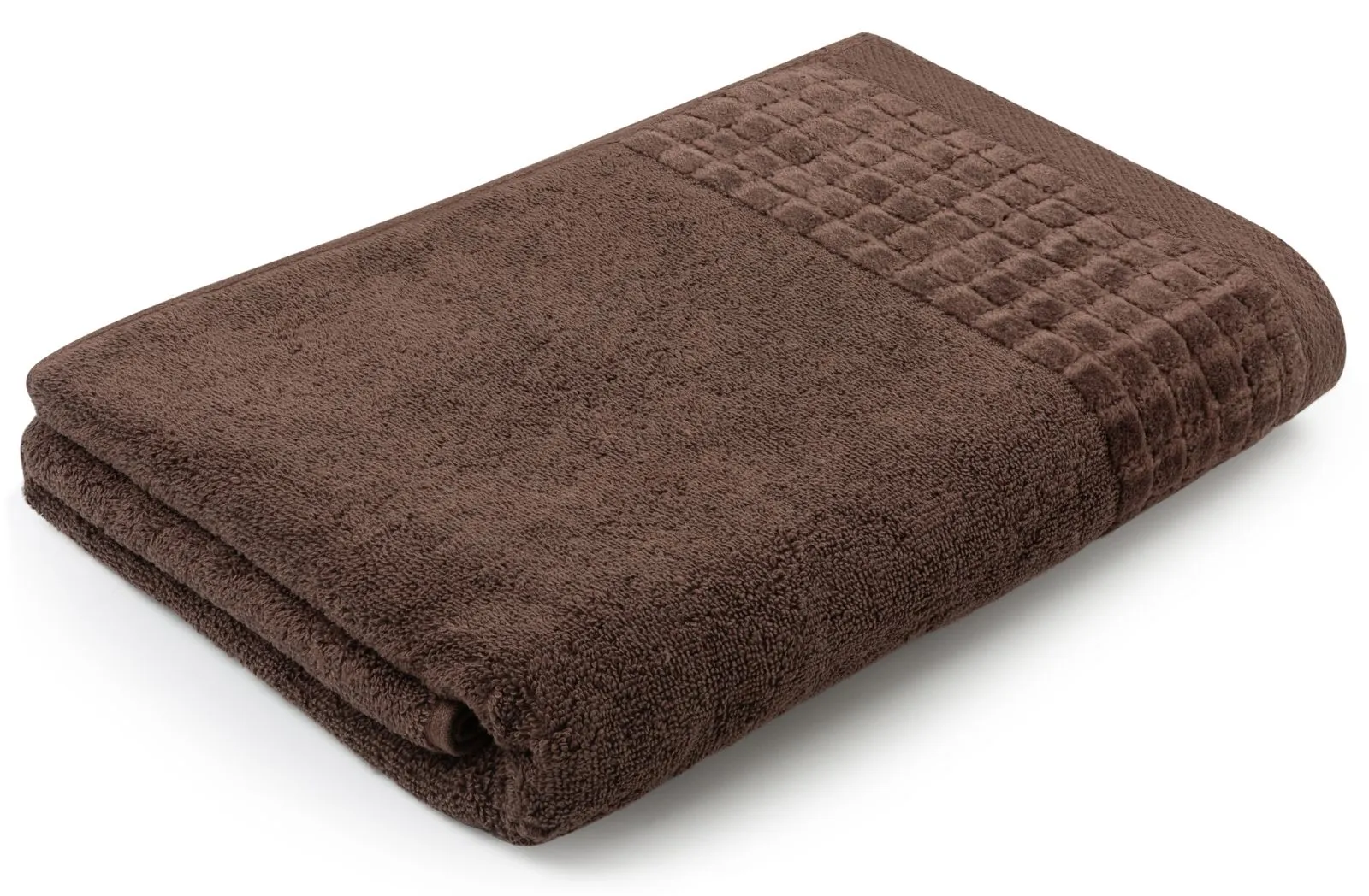 Collection de luxe de serviettes de bain de l’hôtel 140×70 cm Larissa chocolat café 500 g/m²