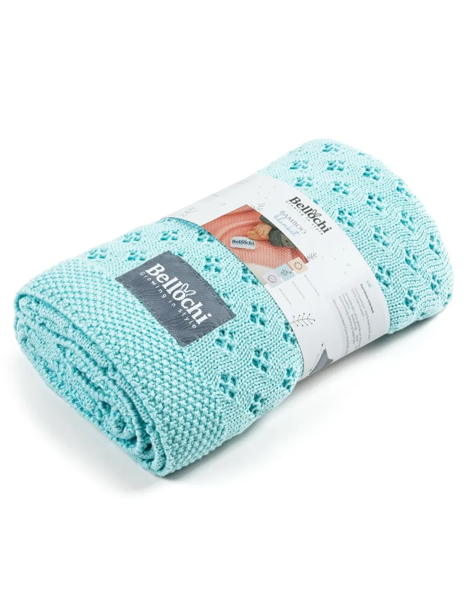 Couverture en bambou ajourée 100×80 cm freshwind 100% fil de bambou