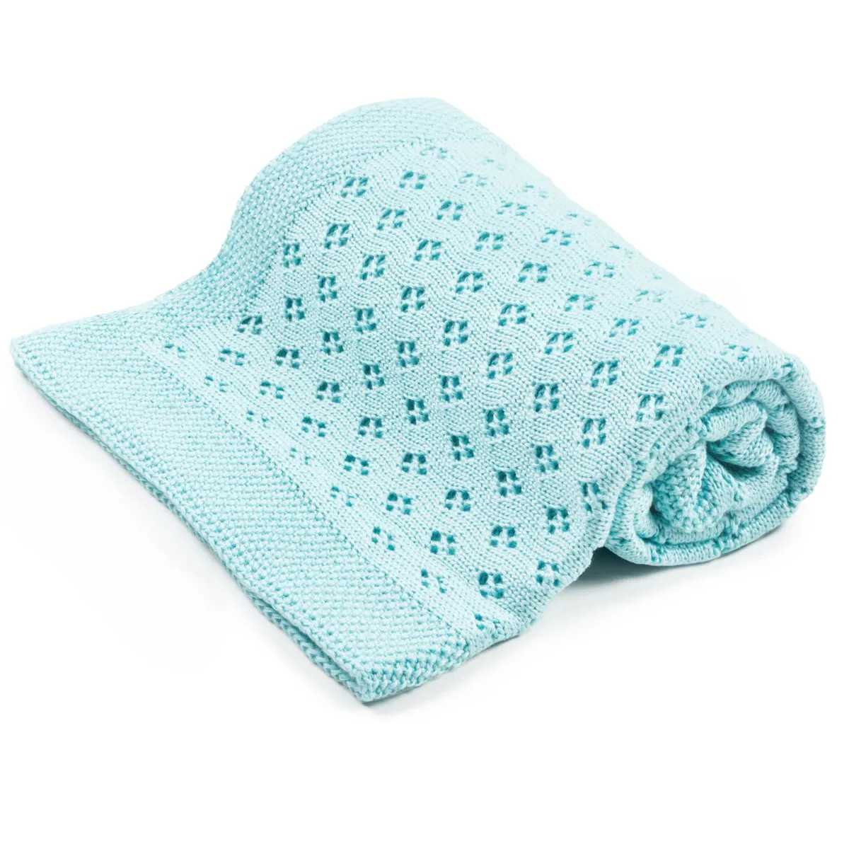 Couverture en bambou ajourée 100×80 cm freshwind 100% fil de bambou