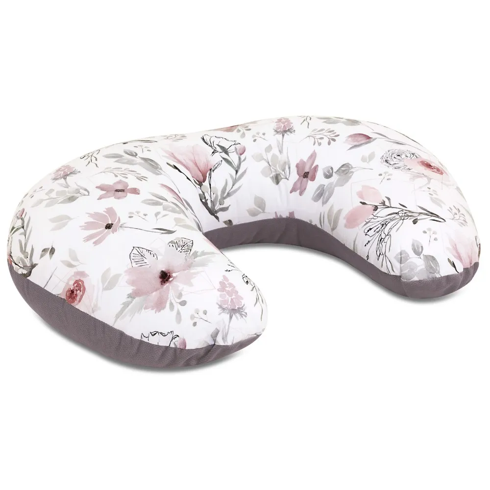 Coussin d’allaitement, coussin d’alimentation 60×40 cm choco fantasy avec housse amovible