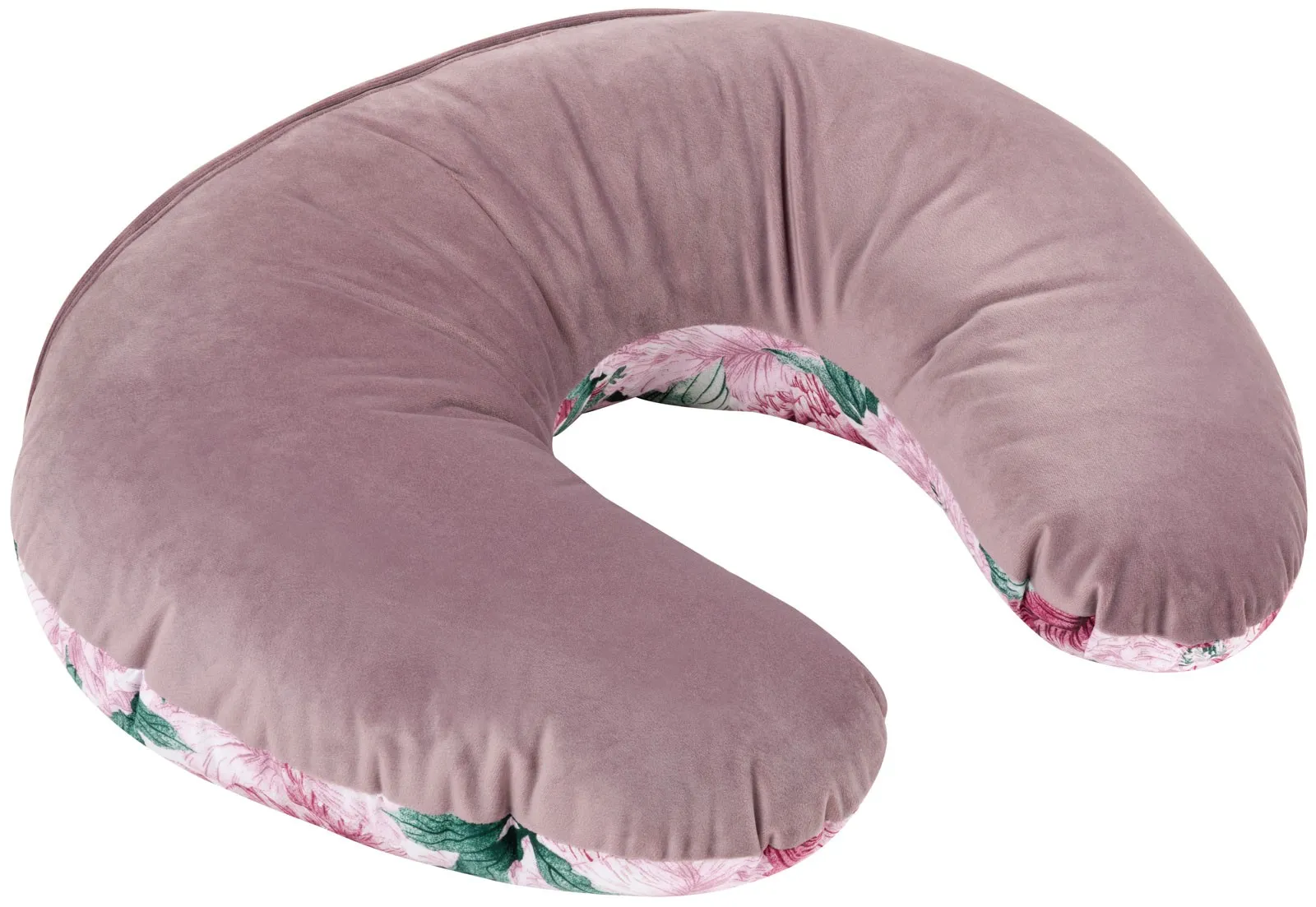 Coussin d’allaitement, oreiller d’alimentation 60×40 cm Pivoine Rose avec housse amovible – Pink Peony