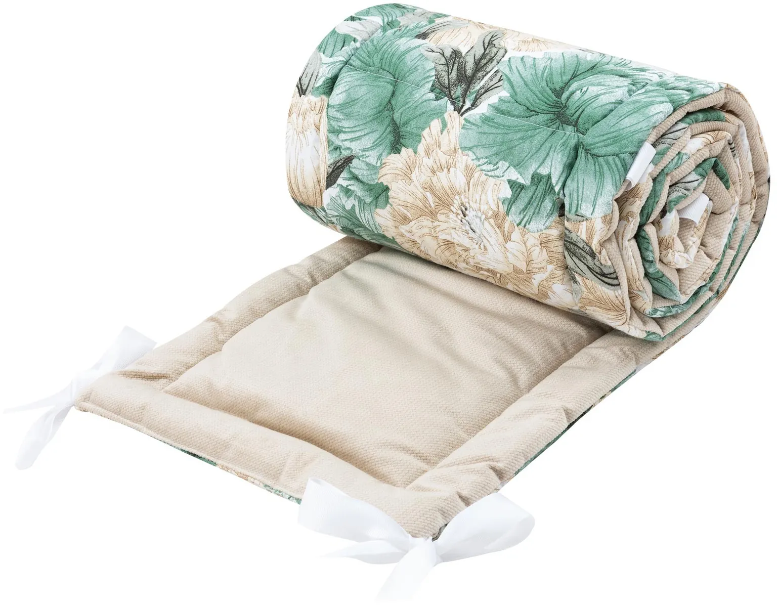 Protection de lit 180×30 cm Beige Peony