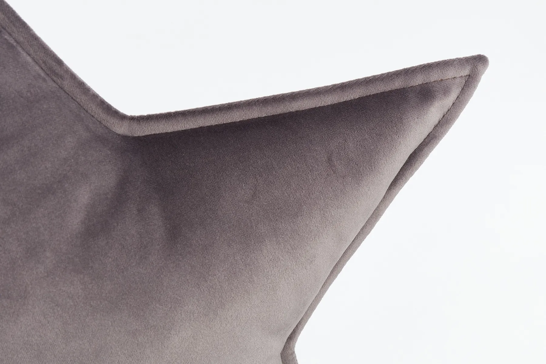 Coussin décoratif en forme d’ÉTOILE gris foncé