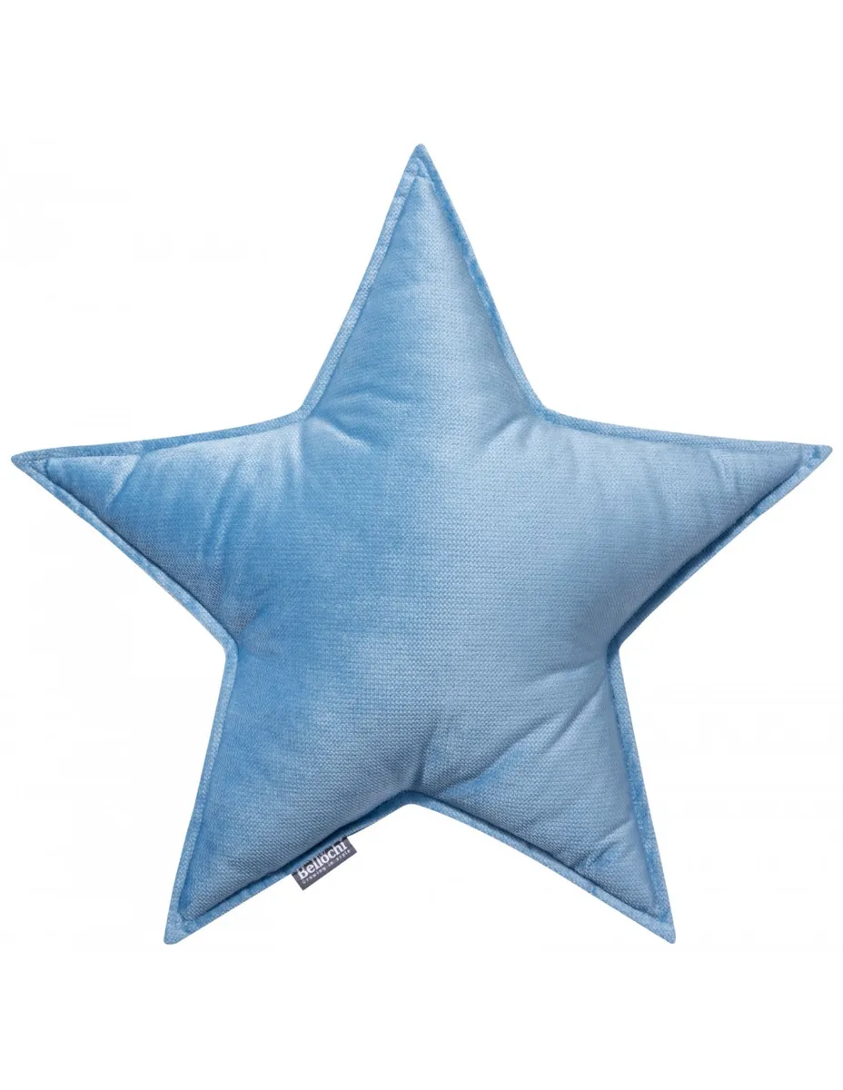 Coussin décoratif en forme d’ETOILE en JEANS