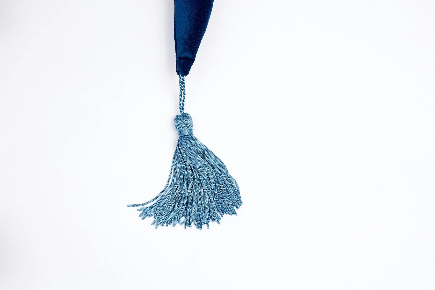 Coussin décoratif en forme de LUNE bleu foncé