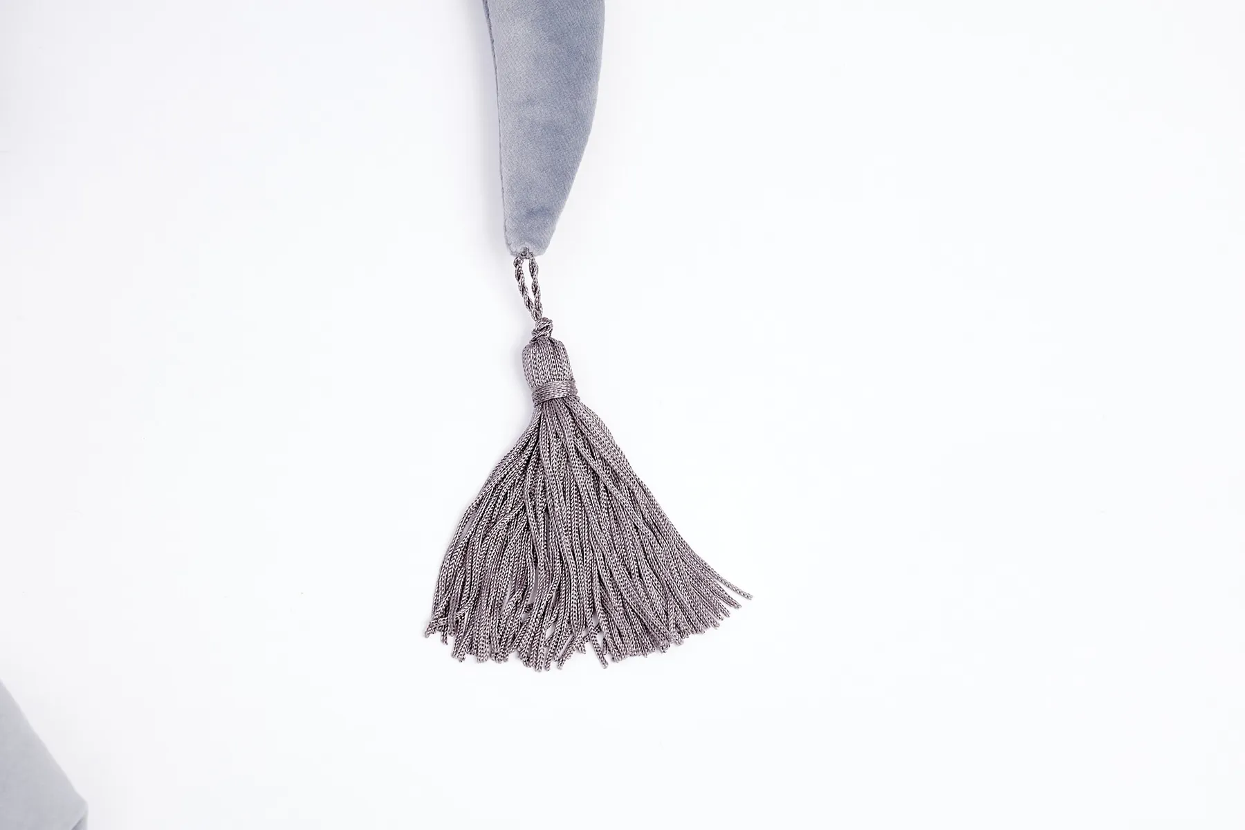 Coussin décoratif en forme de LUNE gris