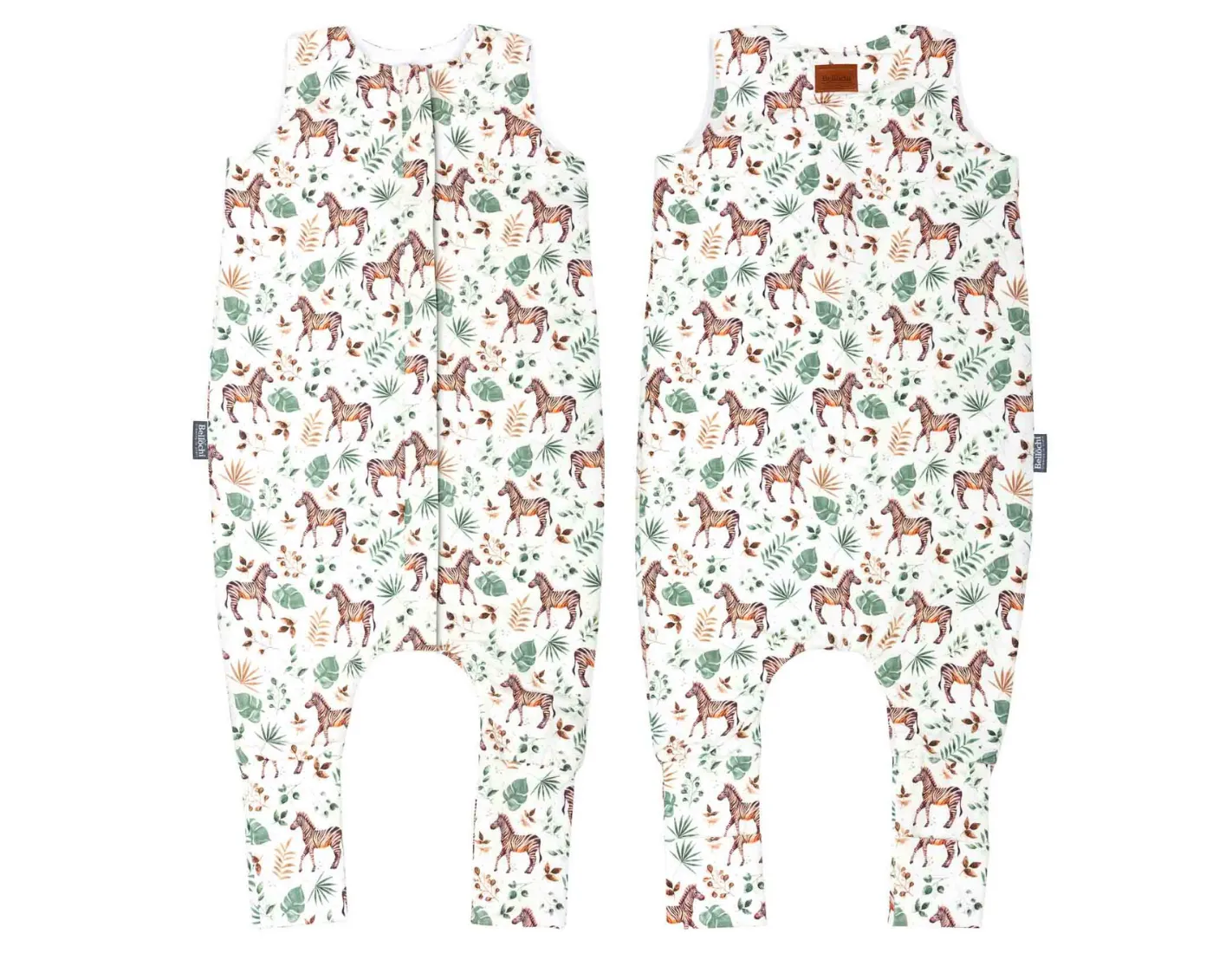 Sac de couchage double face avec pieds pour enfants de 1 à 2 ans TOG 2.5 zèbre sauvage