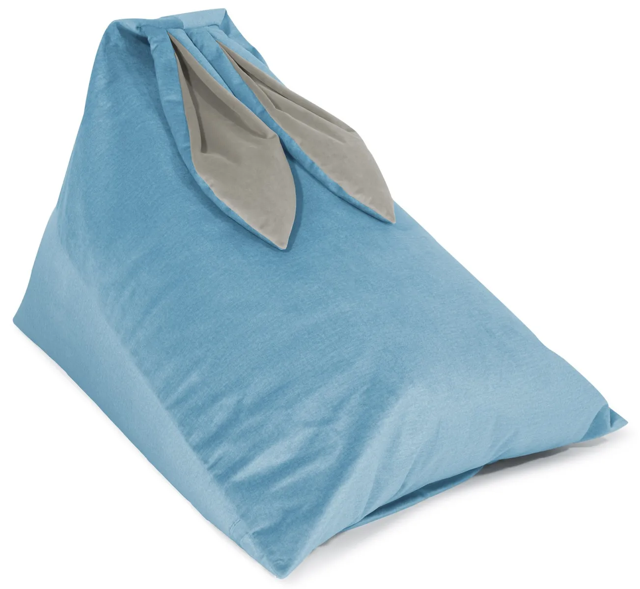 pouf bunny pour enfants turquoise 70x80x60 cm