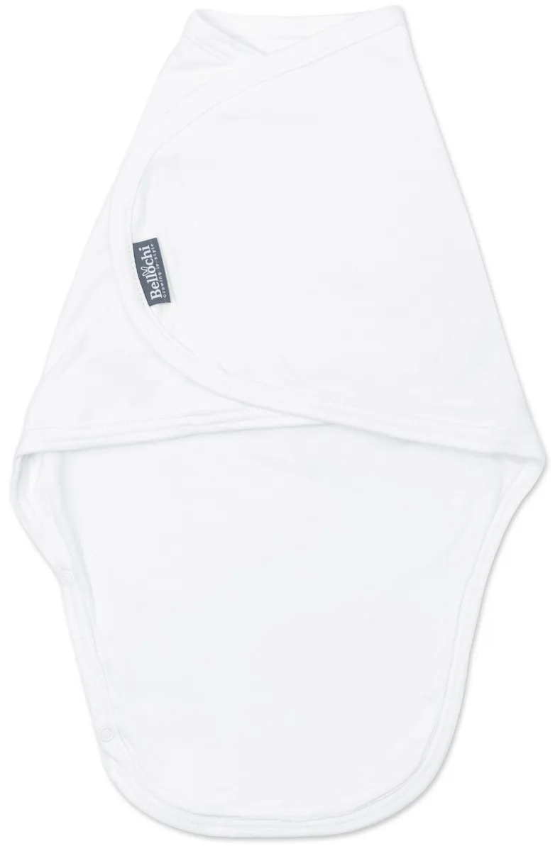 Ensemble de 2 pièces de couverture d’emmaillotage pour bébé MiMi classique blanc 0-3m