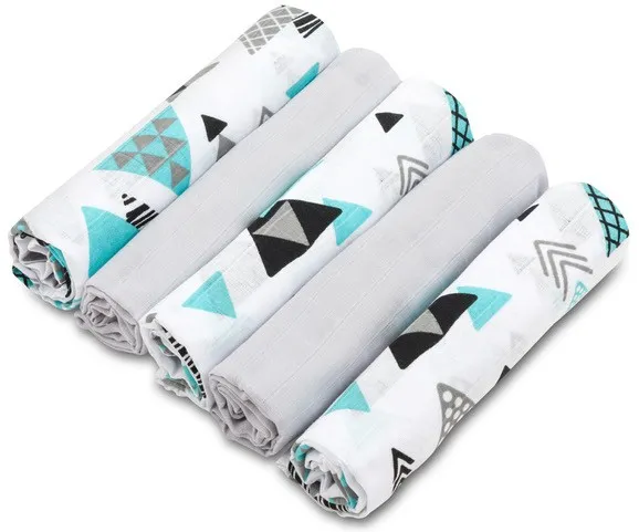 Ensemble de 5 pièces de Langes en Mousseline tresor 60×80 cm Ensemble de 5 pièces de Langes en Mousseline tresor 60×80 cm