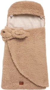 Emballage de bébé swaddle 80×40 cm teddy lux brun