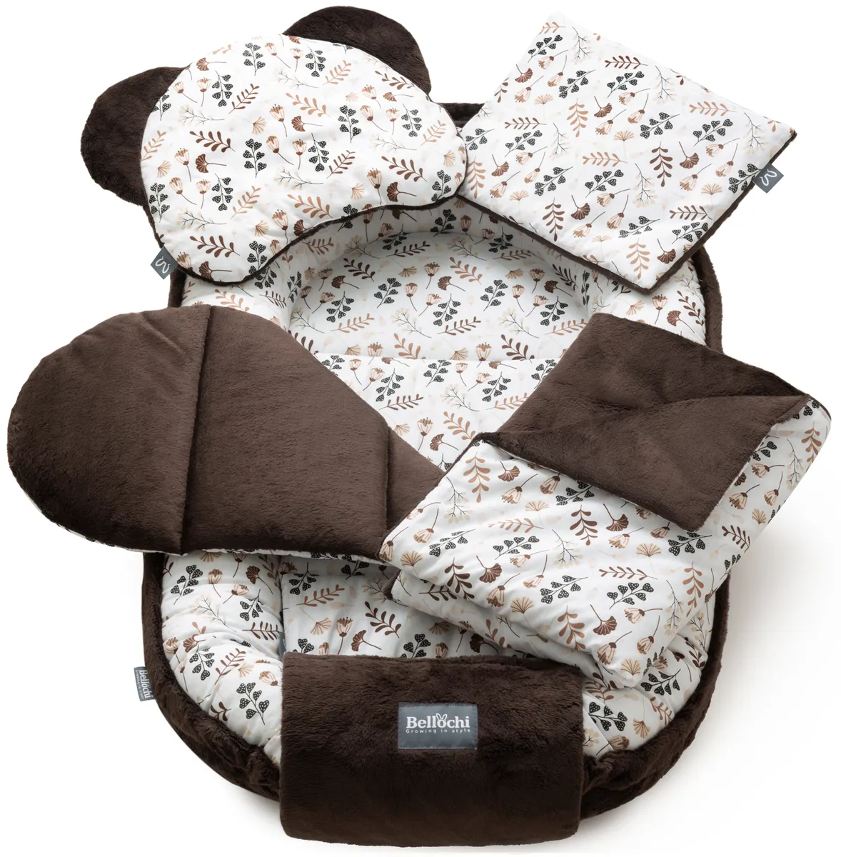 ensemble de nid pour bébé 100×60 cm, ensemble de douche pour nouveau-né choco arcadia