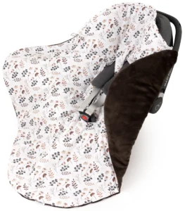 Kocyk, otulacz z kapturem do fotelika niemowlęcego SPECIAL choco arcadia Kocyk, otulacz z kapturem do fotelika niemowlęcego SPECIAL choco arcadia