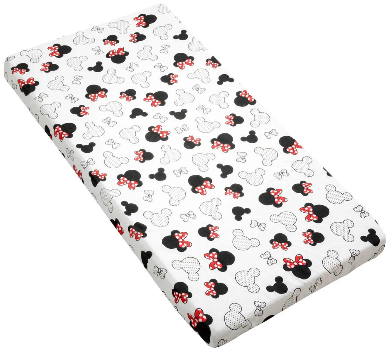 Feuille de coton ajustée pour un matelas de lit de bébé de taille 120×60 cm petite souris – little mouse
