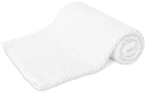 couverture en bambou 100×80 cm, 100% fil de bambou bianchi – white