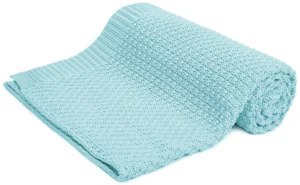 couverture en bambou 100×80 cm freshmint – menthe fraîche 100% fil de bambou